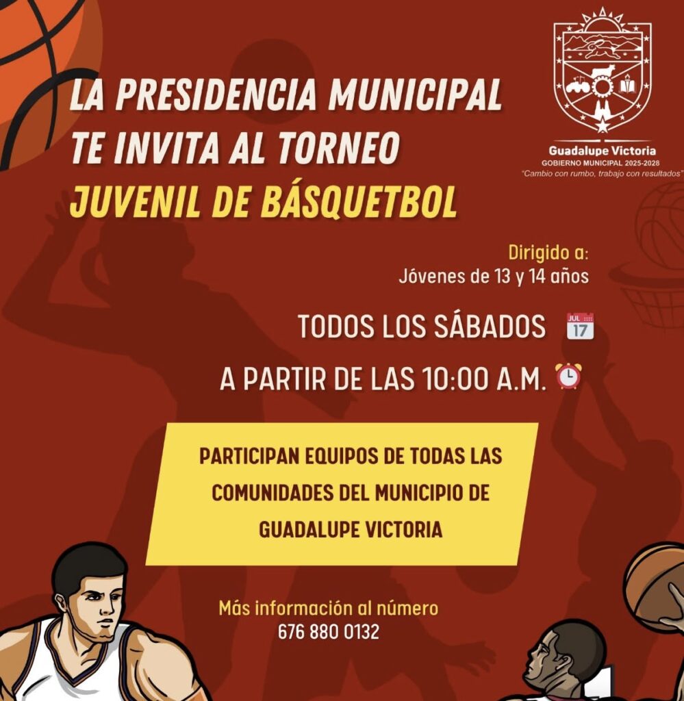 Torneo Juvenil de Básquetbol en Guadalupe Victoria: Fomentando el Deporte y la Convivencia