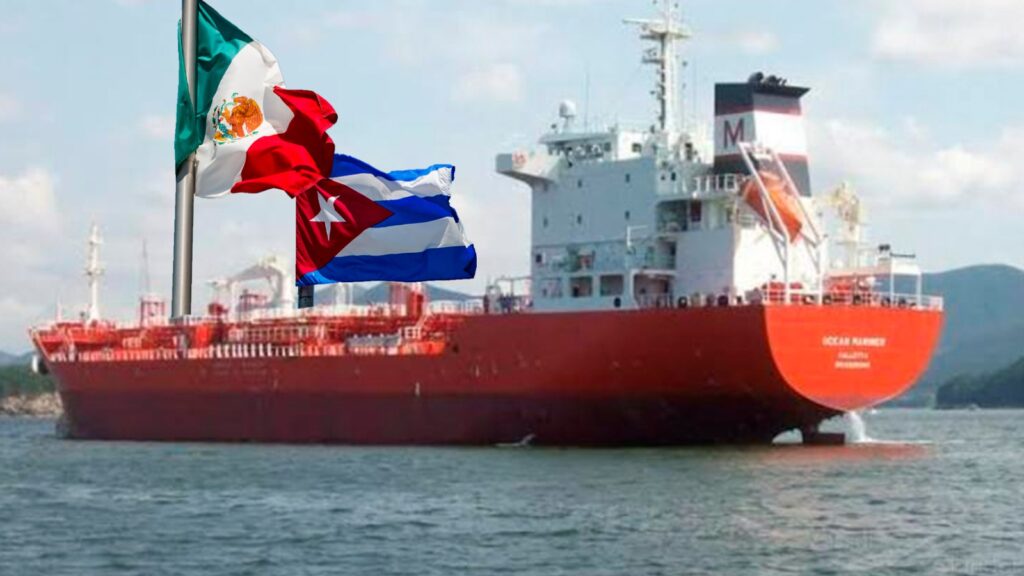 Arriba a Cuba buque con 86 000 barriles de combustible enviados desde México