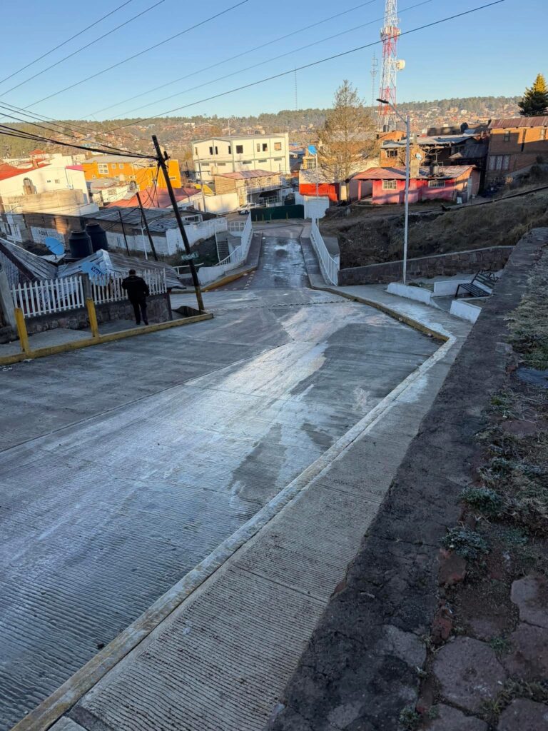 Alertan por calles congeladas en Pueblo Nuevo