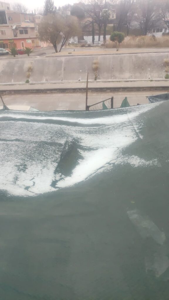 Reportan nevada en Santiago Papasquiaro y agua nieve en Coyotes