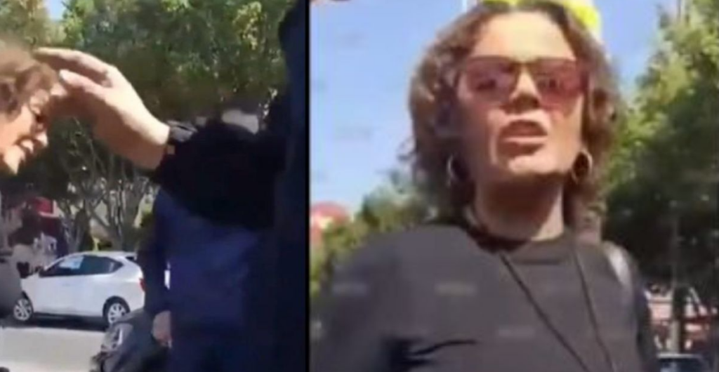 Lady Estacionamiento amenaza con Sheinbaum para evitar multa en Ecatepec