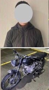 Menor de 14 años detenido por conducir motocicleta con reporte de robo