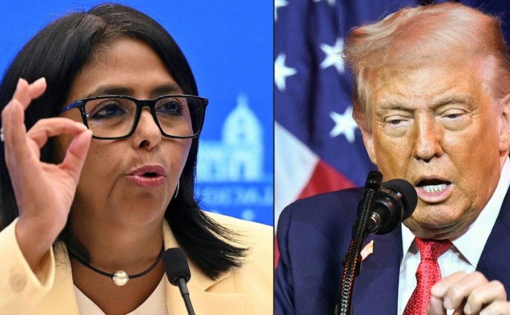 Trump confirma llamada con Delcy Rodríguez y la califica como “una persona estupenda”