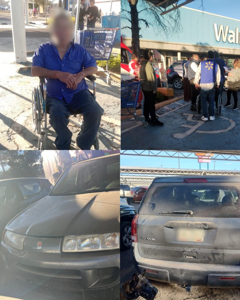 Abuelito atropellado en el estacionamiento de Centro Comercial