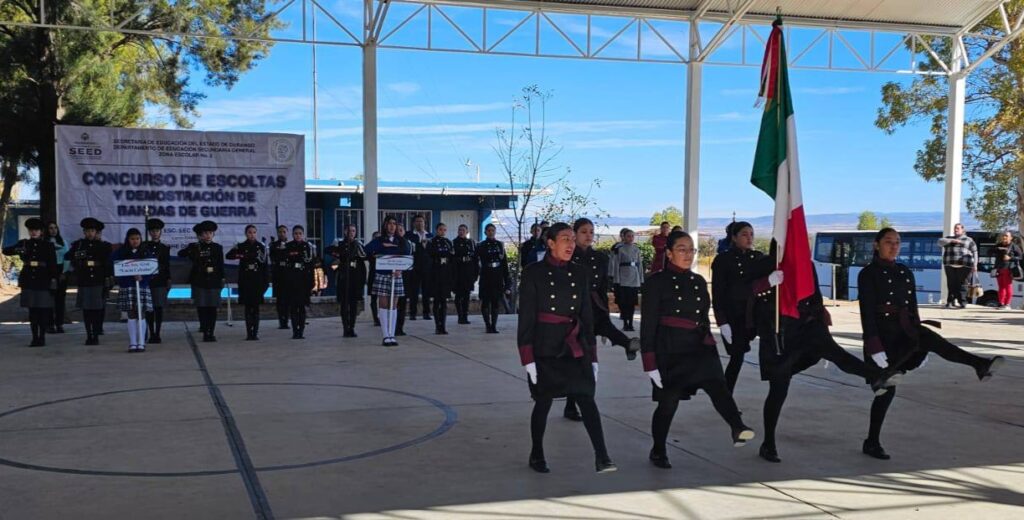 Llevan a Cabo Concurso de Escoltas y Demostración de Bandas de Guerra en La Parilla
