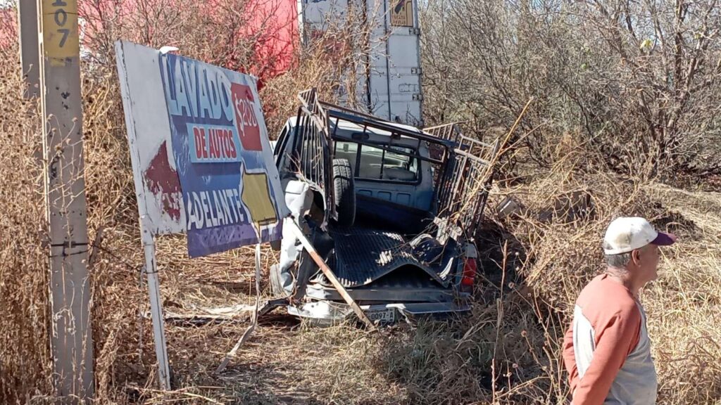 Aparatoso choque en la Juárez–Chihuahua deja menor lesionada