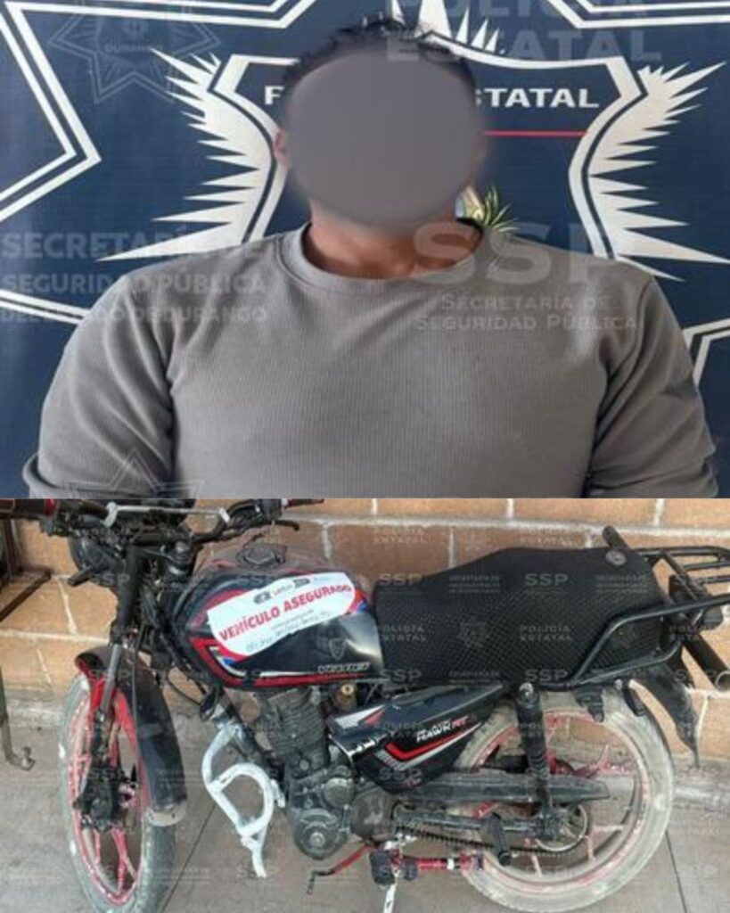 Operativo Dragón lo agarra cuando paseaba en motocicleta con reporte de robo