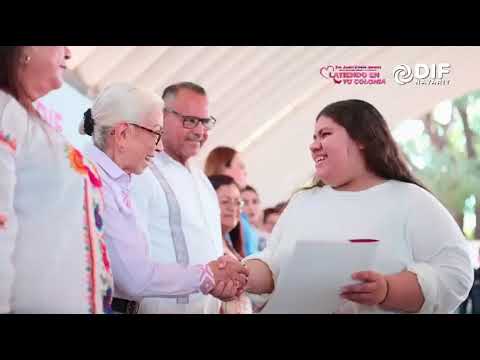 Beatriz Estrada Martínez, presidenta del Sistema DIF Nayarit, te invita a la gira Latiendo en tu Colonia