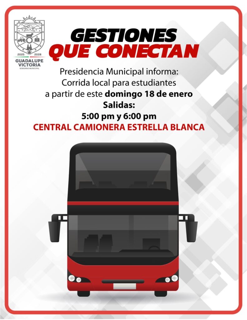 Nuevo Transporte Estudiantil en Guadalupe Victoria Mejora Movilidad
