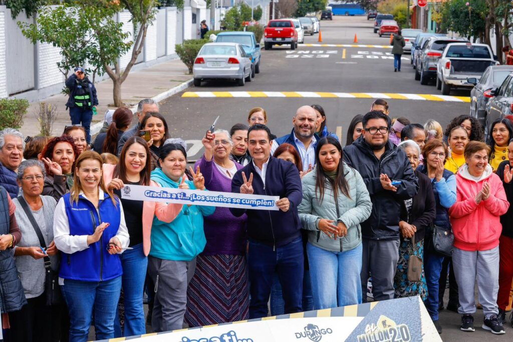 ¡Al Millón 2.0 en Santa Fe! Durango avanza firme hacia las 1,500 calles renovadas.