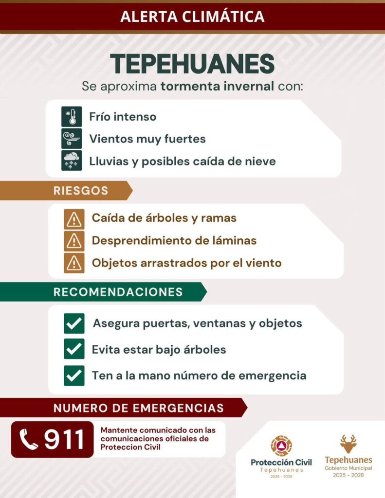 ¡Autoridades emiten alerta por inminente tormenta invernal!