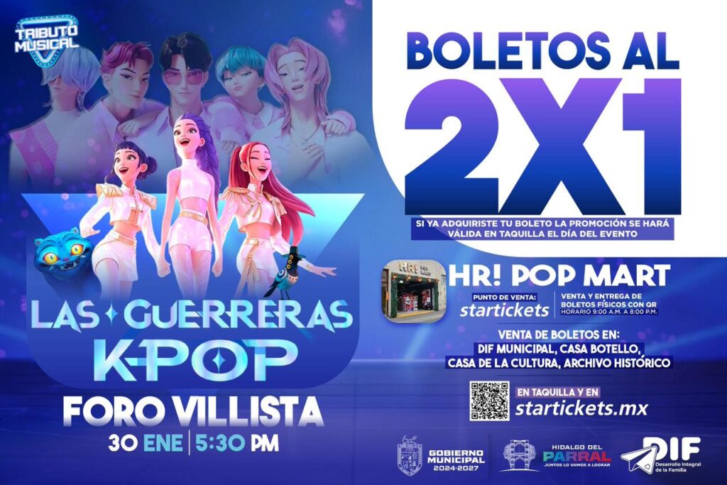 Concierto de Guerreras K-Pop en Parral: Promoción de 2×1 para Fomentar la Convivencia Familiar