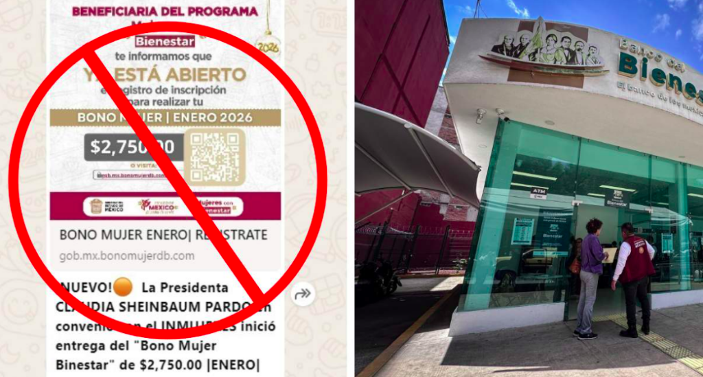 Alertan sobre fraude con nombre de ‘Bono Mujer Bienestar 2026’
