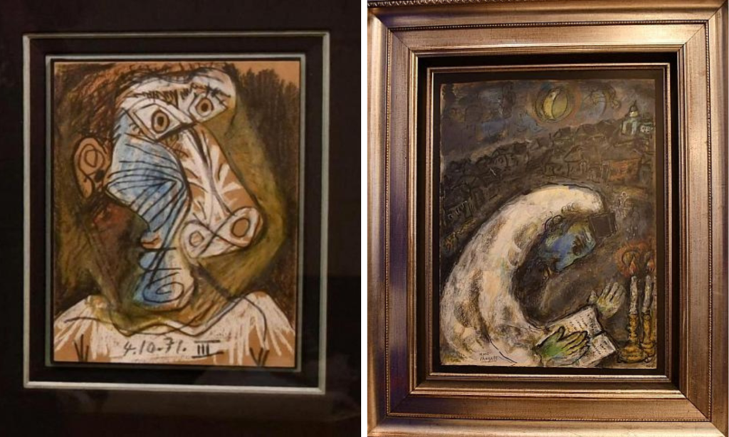 ¡Después de 14 años! Encuentran obras robadas de Picasso y Chagall en un sótano