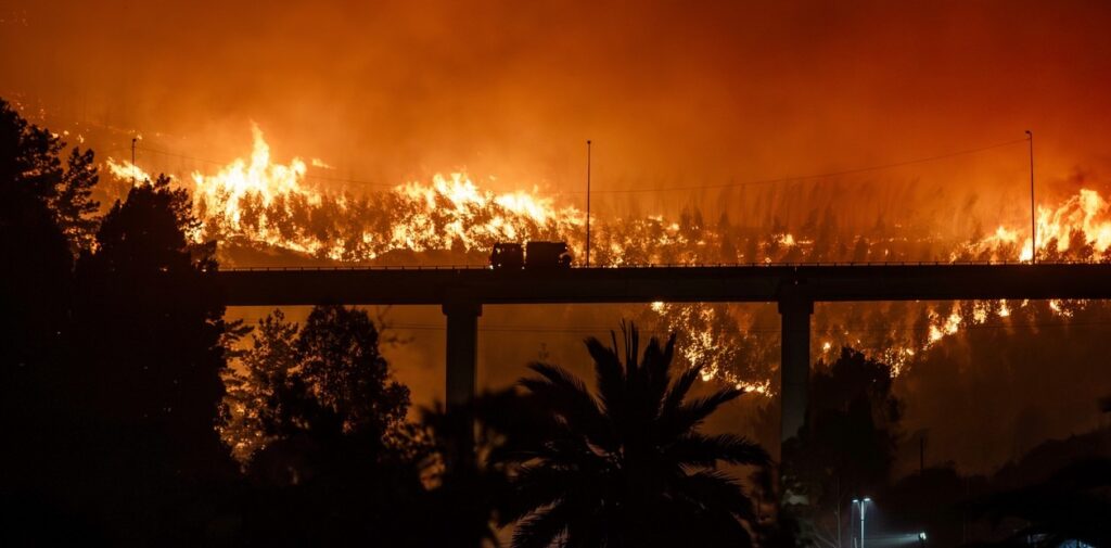 Detienen a presunto responsable de provocar incendios en Chile