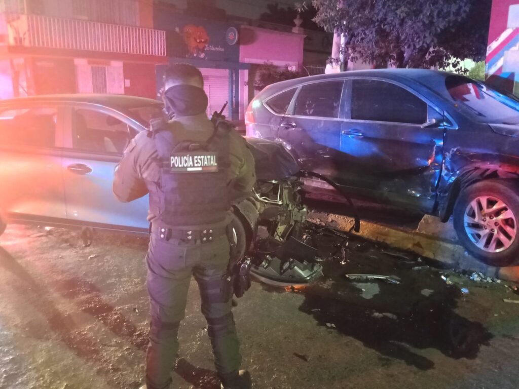 Joven al parecer alcoholizado protagonizó un céntrico choque y escapó