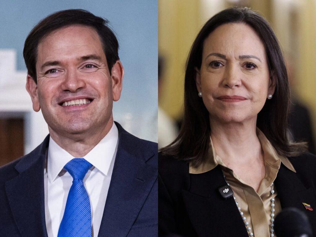 María Corina Machado se reúne con Marco Rubio para hablar de transición en Venezuela