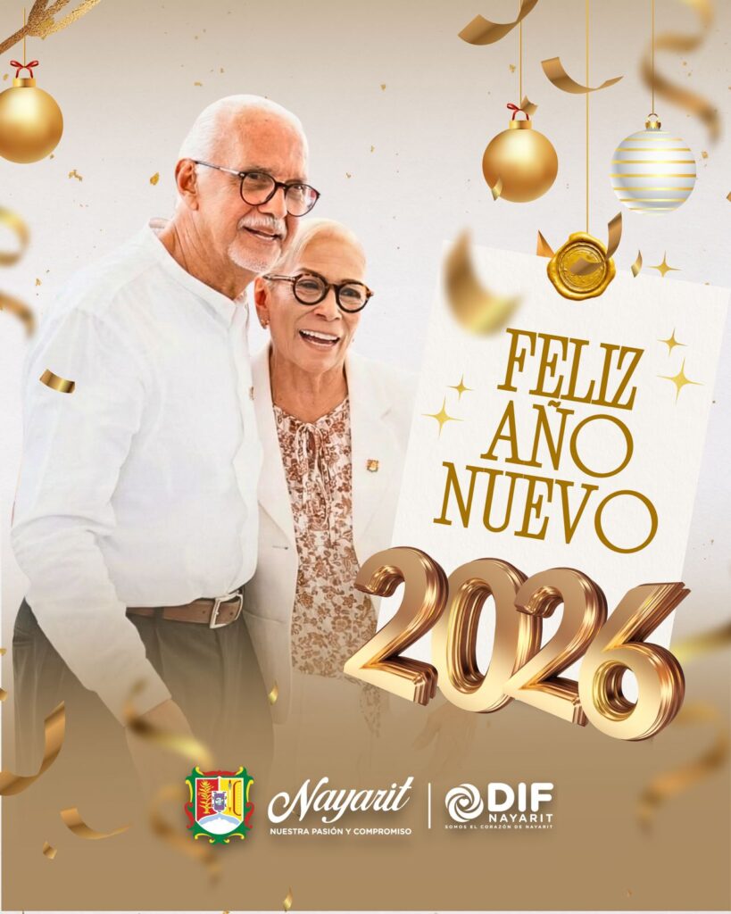 MANQ y BEM desean a todas las familias nayaritas un Feliz Año Nuevo 2026
