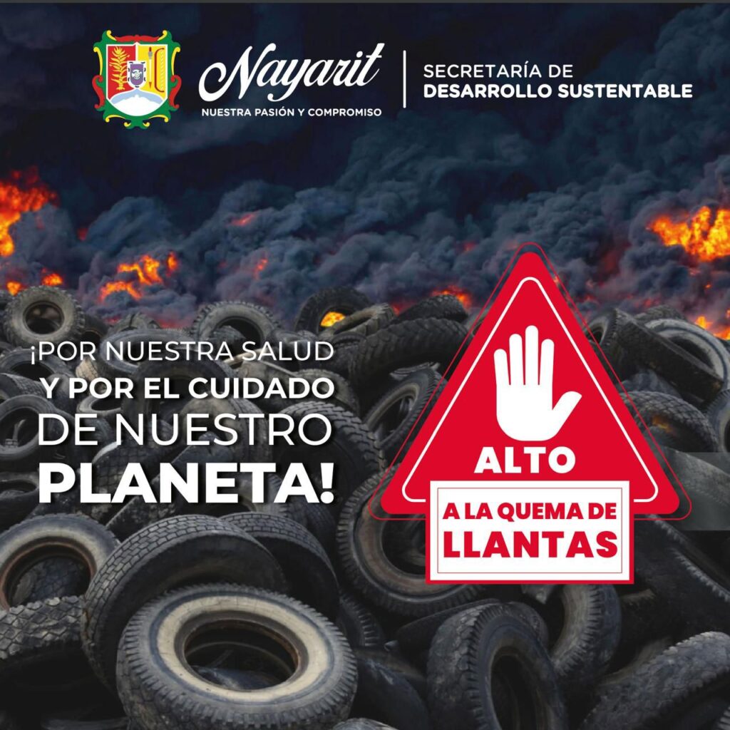 ¡Alto a la quema de llantas!