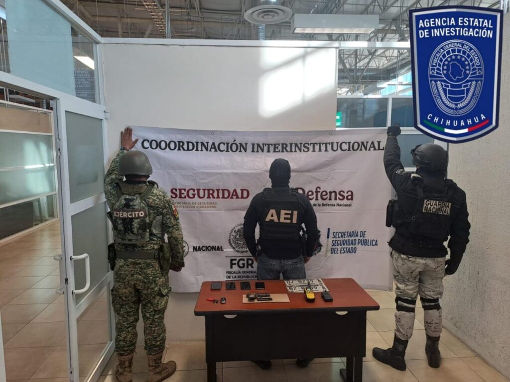 asegura FGE arma de fuego y objetos de interés criminalístico durante cateo en Villa Matamoros