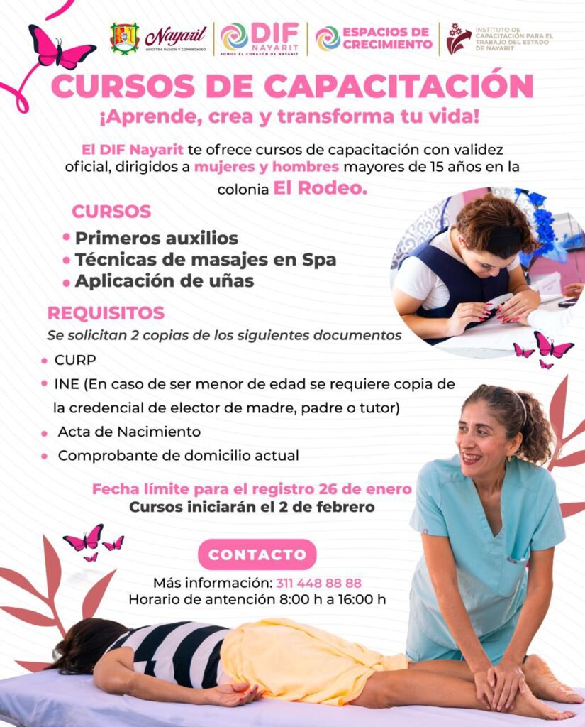 Cursos de capacitación con validez oficial para la colonia el Rodeo