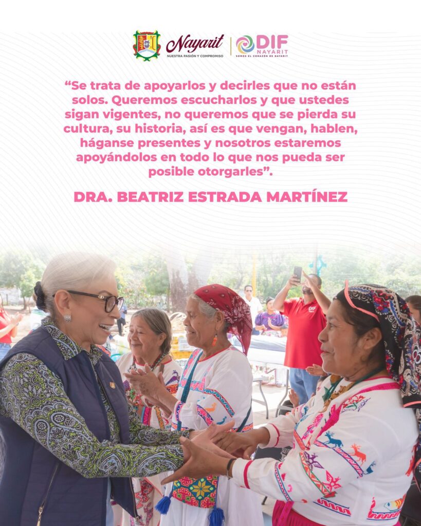 Beatriz Estrada y DIF Nayarit impulsan acciones que fortalecen el desarrollo integral de pueblos originarios