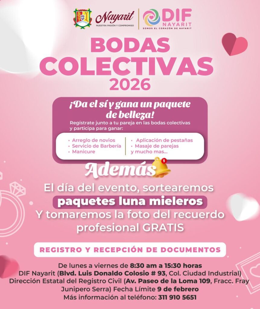 ¡Da el sí en las Bodas Colectivas 2026!