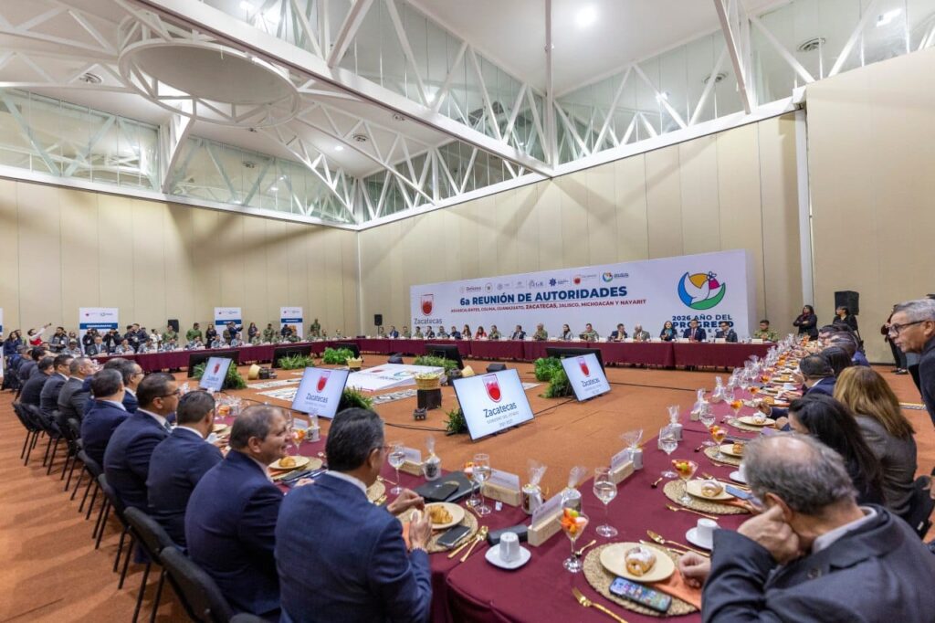 El gobernador del estado, Miguel Ángel Navarro Quintero, participó en la Sexta Reunión Regional de Seguridad, realizada en Zacatecas