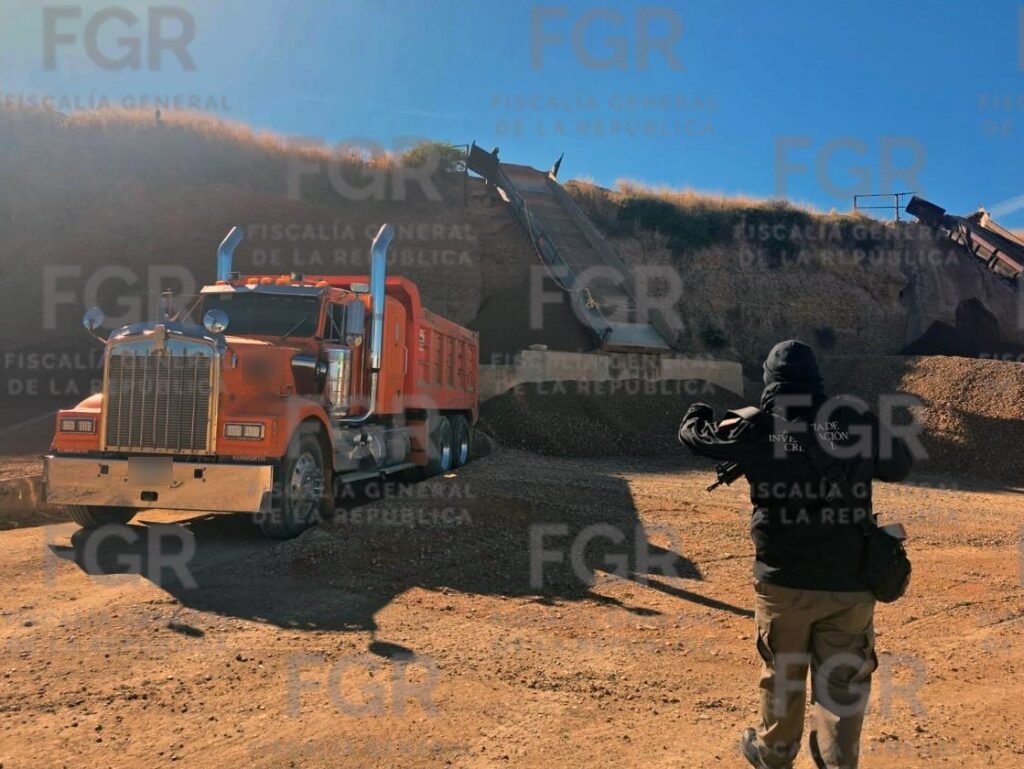 Por violación a la Ley de Bienes Nacionales FGR asegura minerales