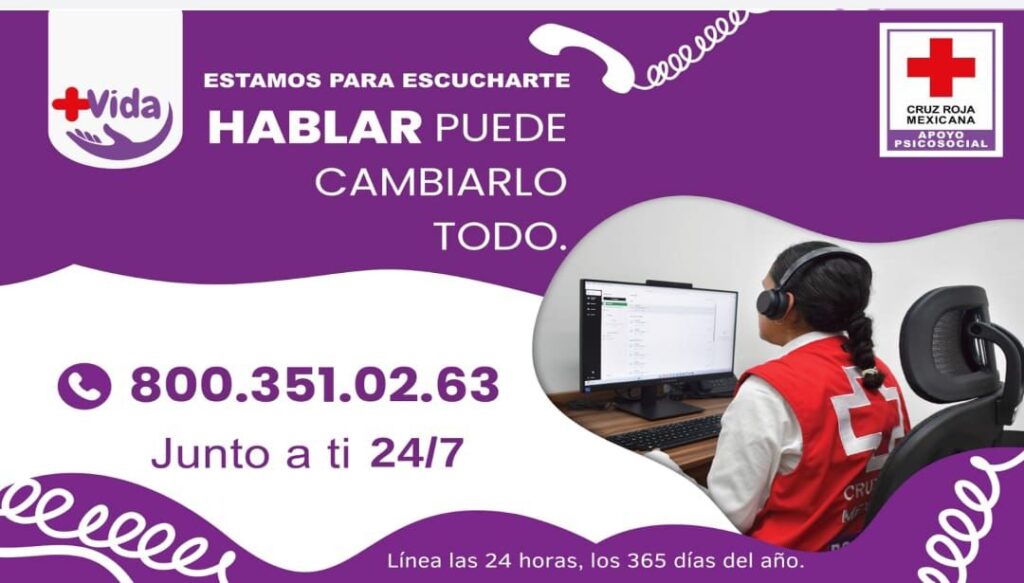 Cruz Roja activa apoyo emocional