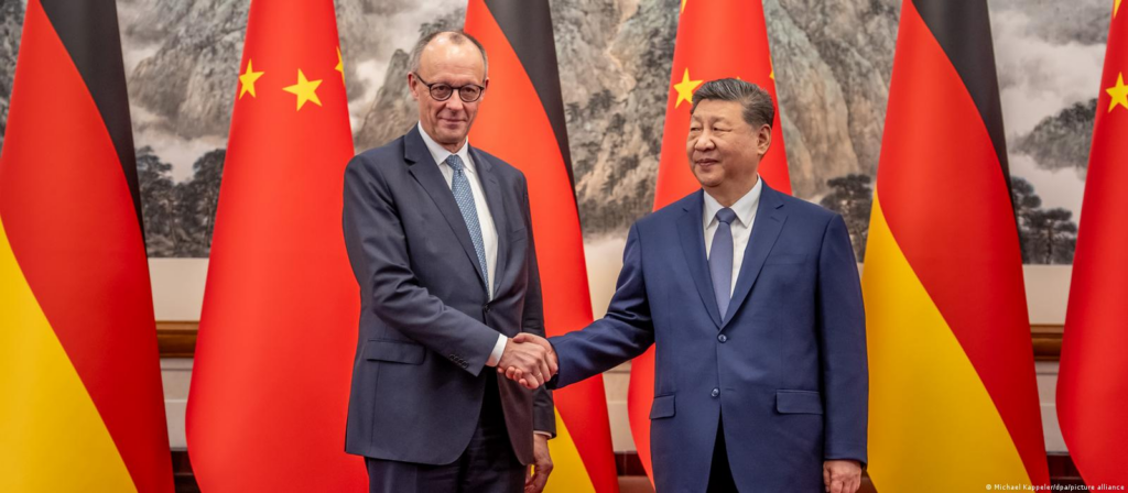 Friedrich Merz realiza su primera visita oficial a China