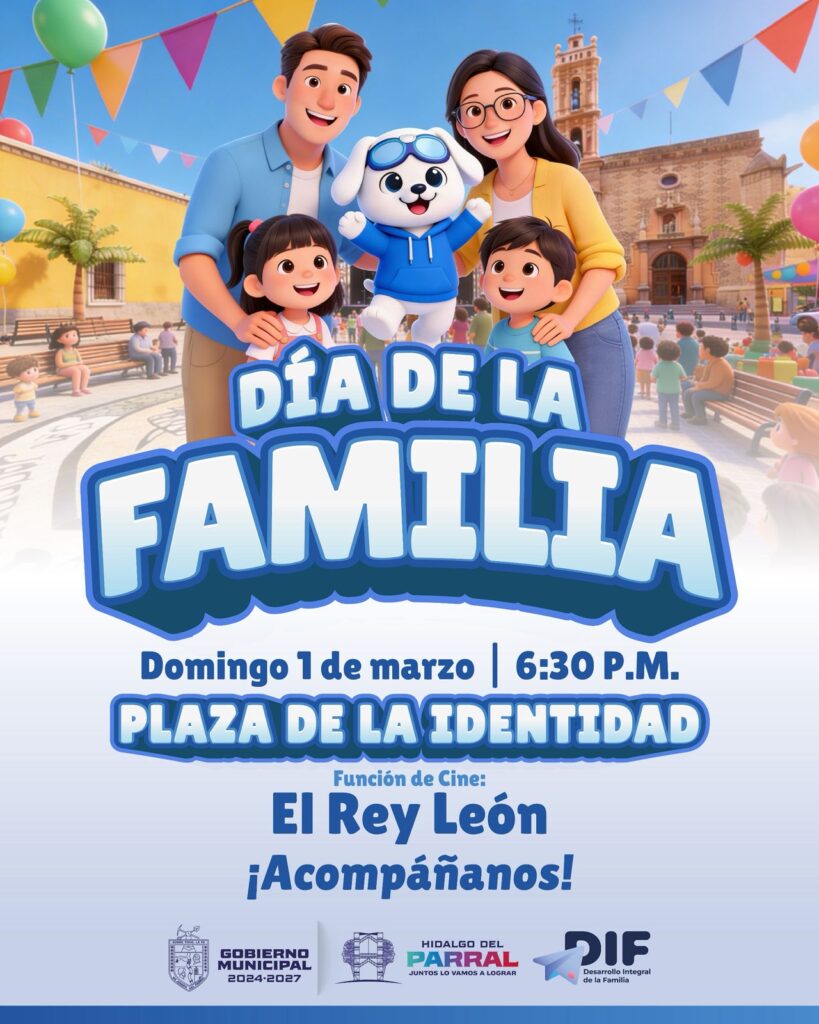 Gobierno de Parral invita a celebrar el Día de la Familia en un evento comunitario