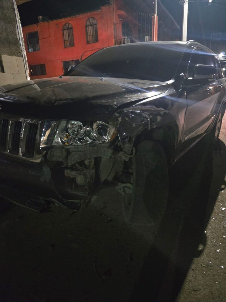 Accidente de choque y fuga en la colonia López Portillo