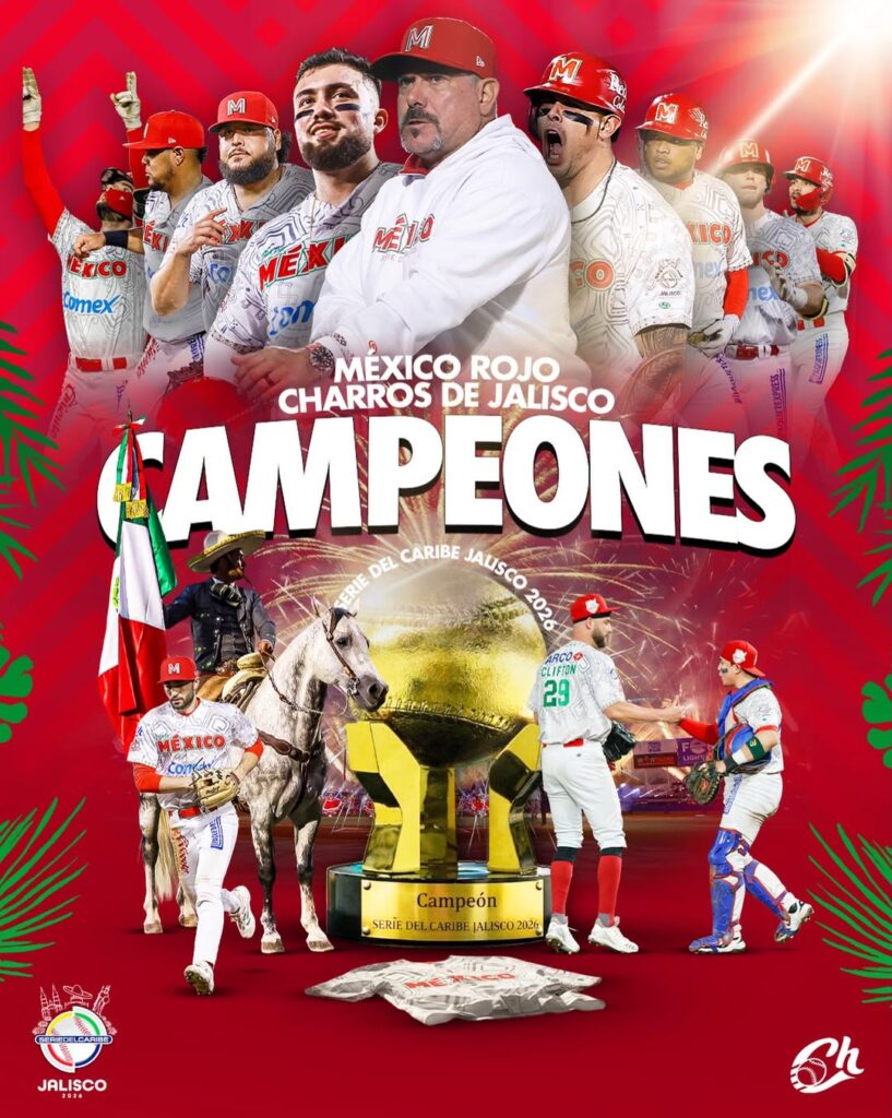Charros de Jalisco reescriben la historia en la Serie del Caribe 2026