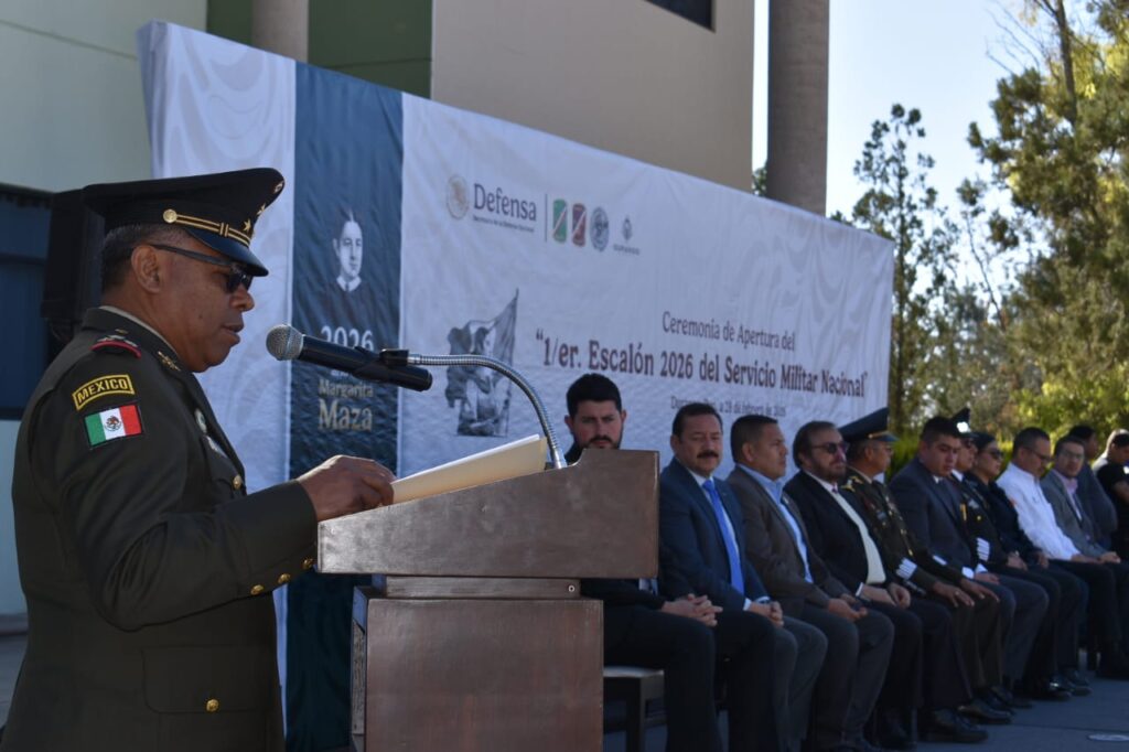 Inician conscriptos del SMN 2026 adiestramiento en la Décima Zona Militar