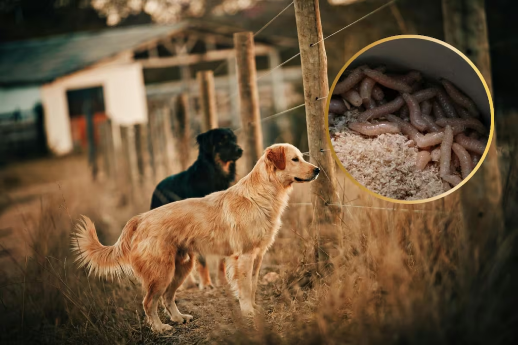 Reportan dos casos de gusano barrenador en perros