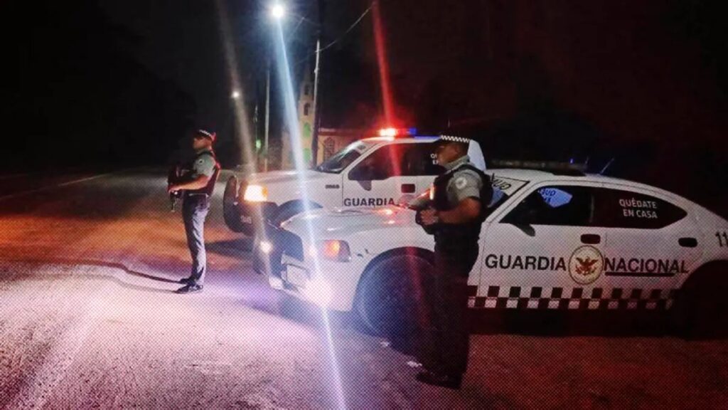 Operativo de la Guardia Nacional durante la noche; no hay información oficial
