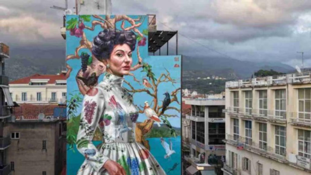 Mural inspirado en Maria Callas en Grecia gana la competencia mundial de arte urbano