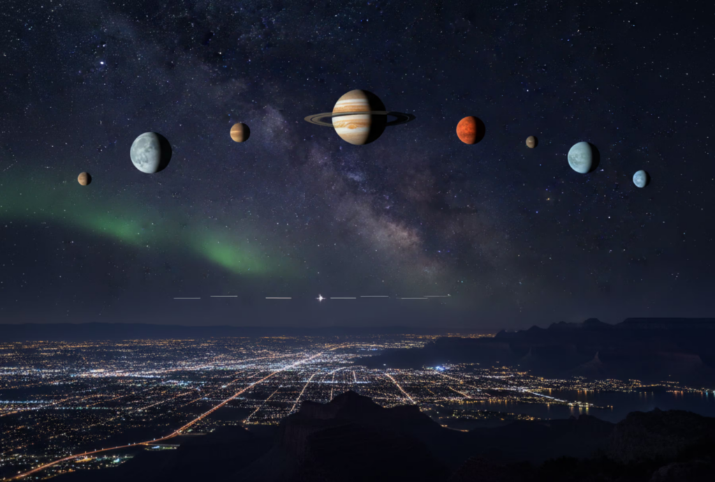 Seis planetas se alinean en un espectáculo celestial este 28 de febrero