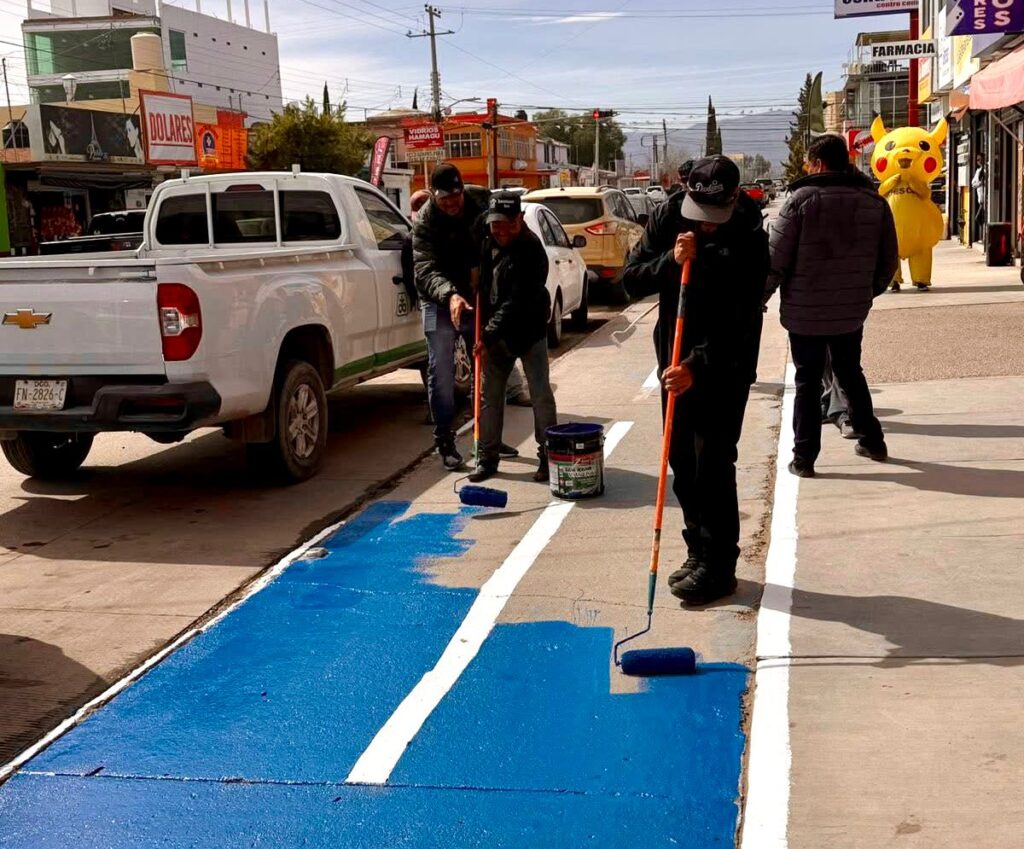 Rehabilitan ciclovía en Nuevo Ideal y llaman a respetar el espacio