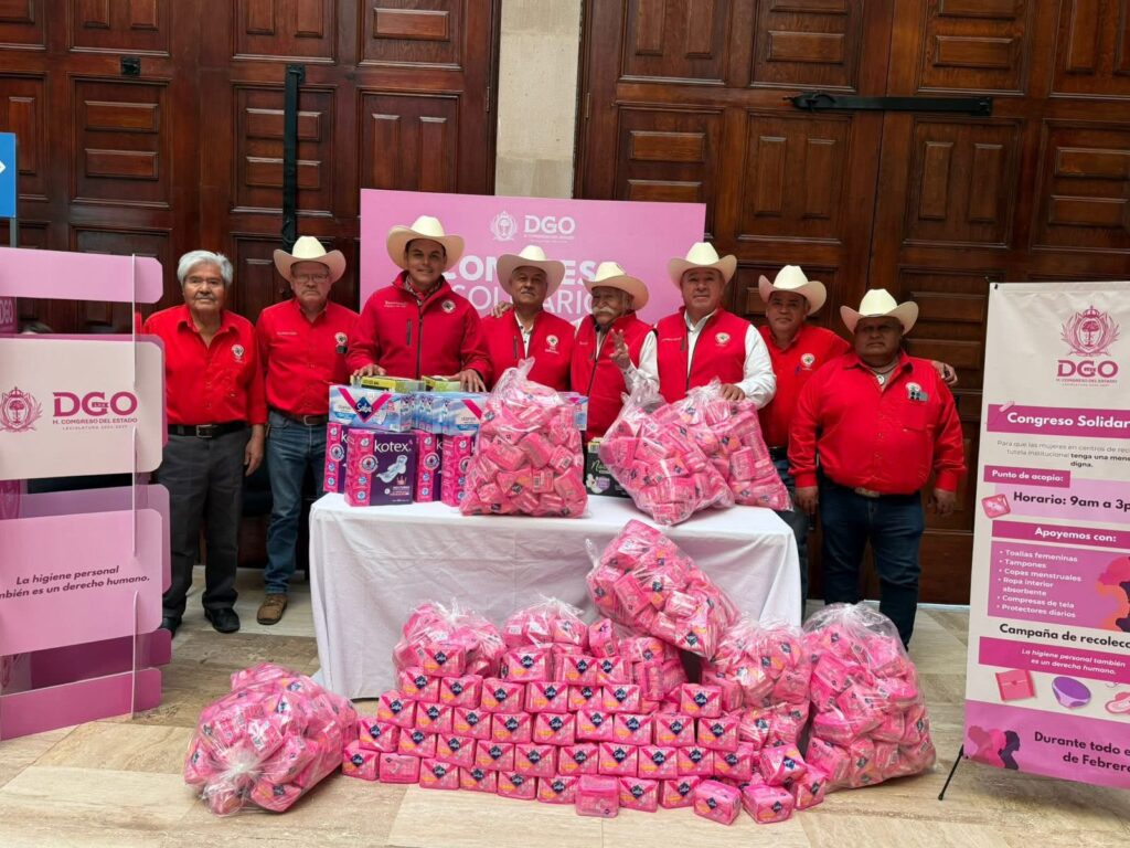 CNC Durango entrega 6 mil toallas para menstruación digna en reclusorios