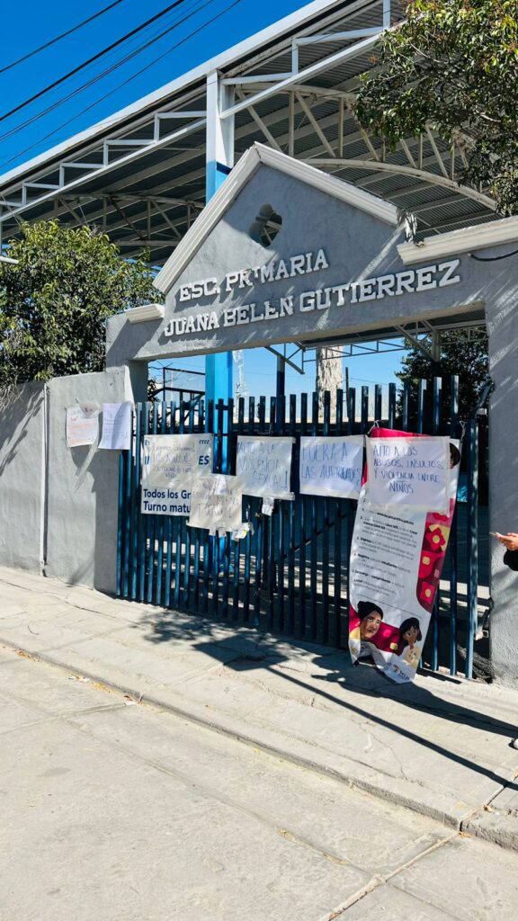 Cierran primaria “Juana Belén” en Durango: denuncian abuso sexual y omisión de directivos