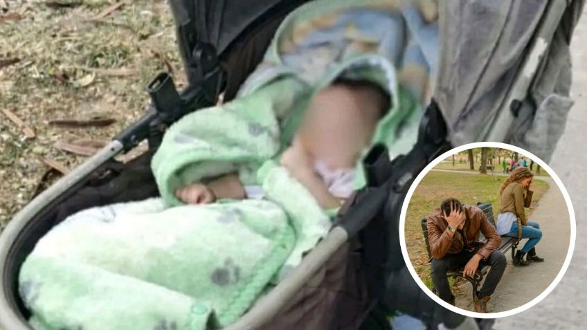 Padres abandonan a su bebé de 5 meses en un parque tras una discusión