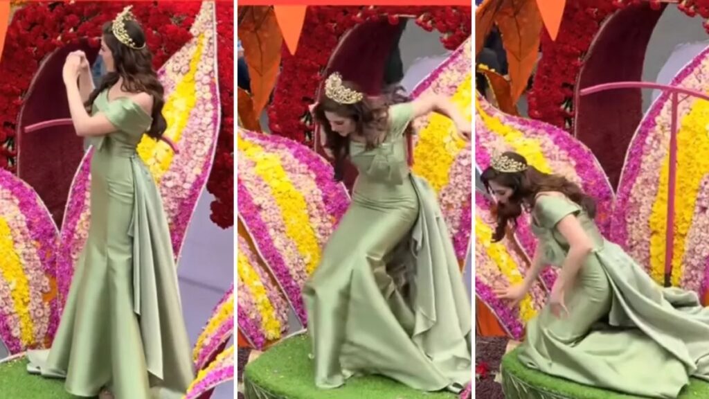 VIDEO: Miss Universo Fátima Bosch se desploma en pleno desfile