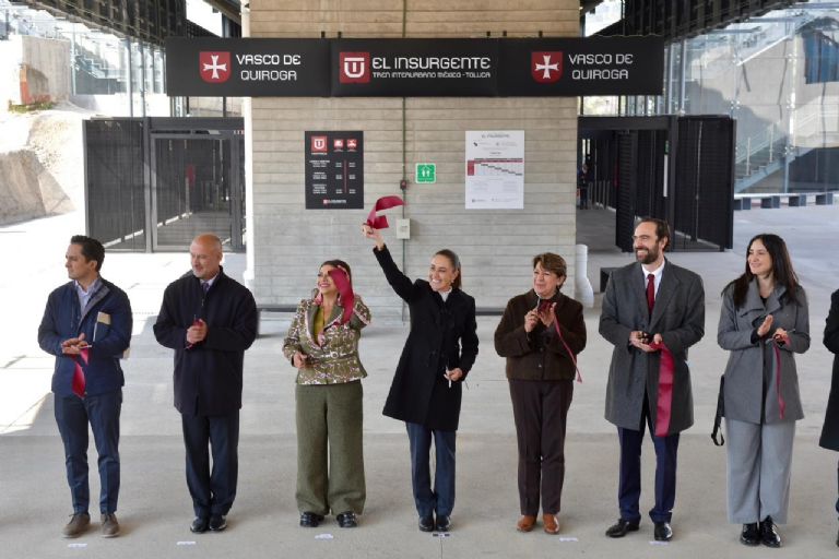 Sheinbaum inaugura tramo final del Tren Interurbano “El Insurgente”