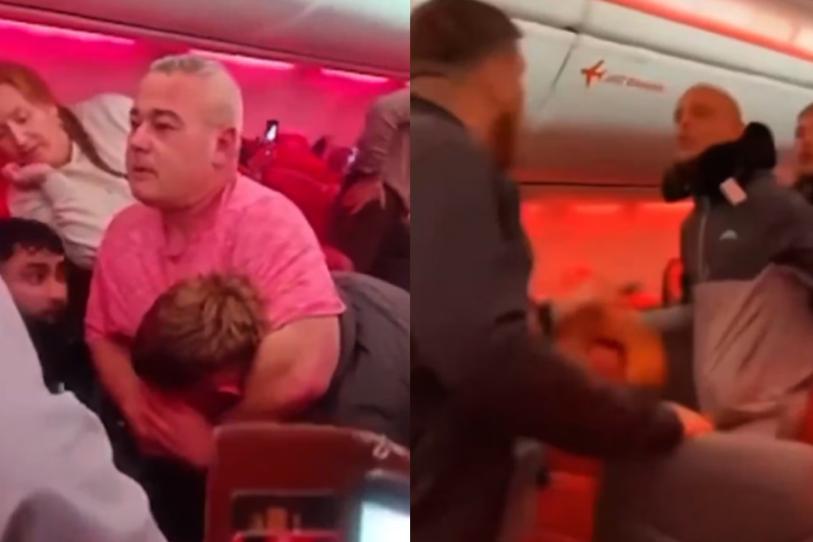 VIDEO: Aerolínea desvía vuelo tras pelea de dos pasajeros