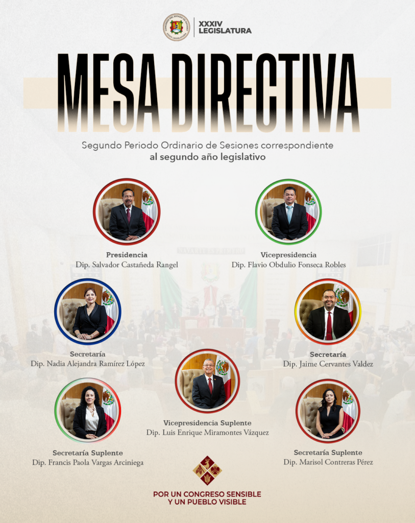 Mesa Directiva lista para impulsar la acción legislativa.