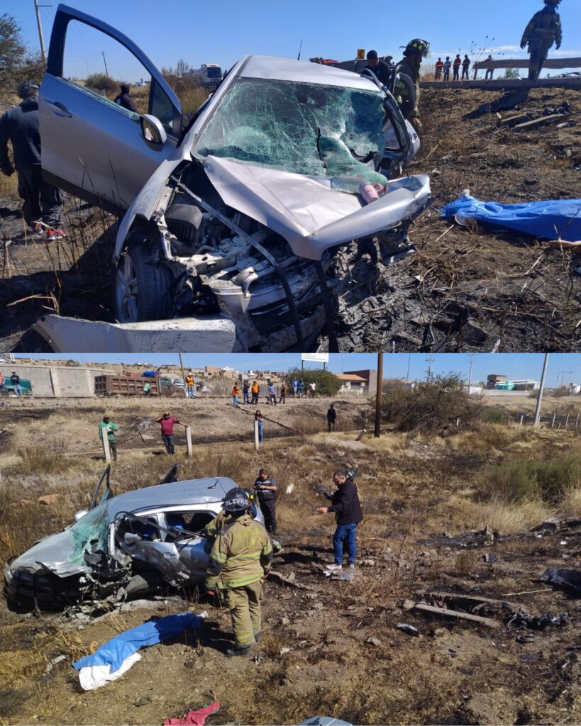 Encontronazo dejó a tres personas sin vida en Durango