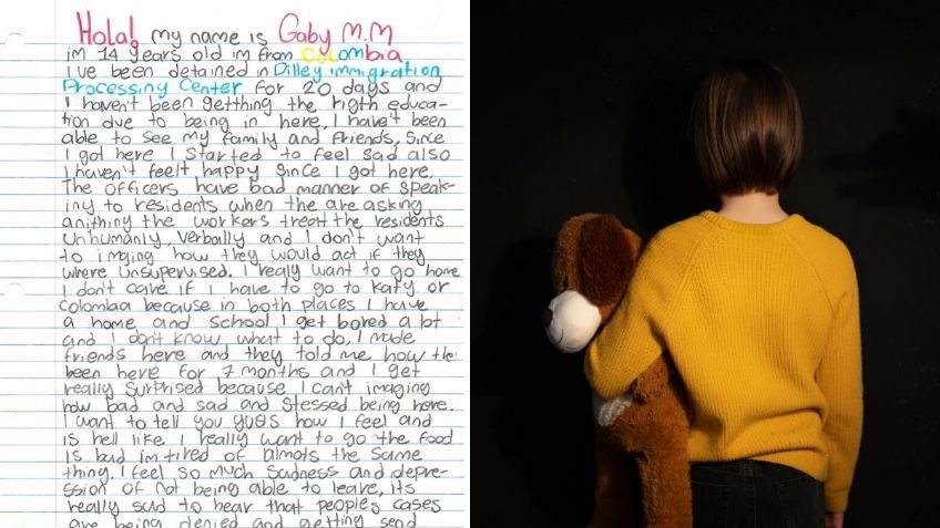 En una carta, niña detenida por el ICE describe su encierro como “un infierno”