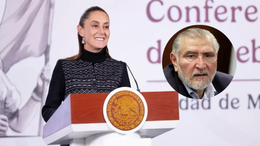Sheinbaum confirma que renuncia de Adán Augusto a Morena en el Senado fue decisión propia